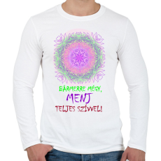 PRINTFASHION Bármerre mégy... - Férfi hosszú ujjú póló - Fehér