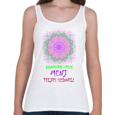 PRINTFASHION Bármerre mégy... - Női atléta - Fehér