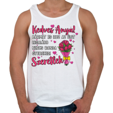 PRINTFASHION Bármit is hoz az élet legalább nincs ronda gyereked! - Férfi atléta - Fehér