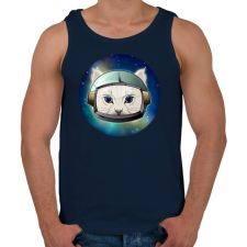 PRINTFASHION Barna űrcica - Férfi atléta - Sötétkék atléta, trikó