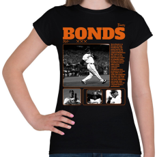 PRINTFASHION Barry Bonds - baseball - Női póló - Fekete