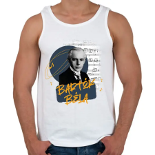 PRINTFASHION Bartók Béla - Férfi atléta - Fehér atléta, trikó