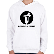 PRINTFASHION Bartosizmus - fekete - Gyerek kapucnis pulóver - Fehér gyerek pulóver, kardigán