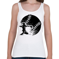 PRINTFASHION Baseball dobás - Női atléta - Fehér