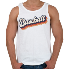 PRINTFASHION Baseball - Férfi atléta - Fehér