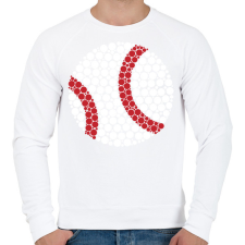 PRINTFASHION Baseball - Férfi pulóver - Fehér férfi pulóver, kardigán