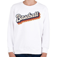 PRINTFASHION Baseball - Gyerek pulóver - Fehér gyerek pulóver, kardigán