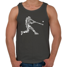 PRINTFASHION Baseball játékos - Férfi atléta - Sötétszürke atléta, trikó
