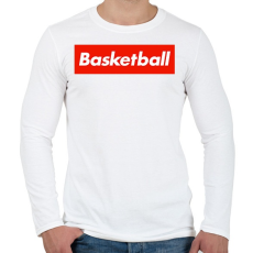 PRINTFASHION Basketball - Férfi hosszú ujjú póló - Fehér