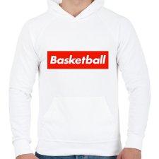 PRINTFASHION Basketball - Férfi kapucnis pulóver - Fehér férfi pulóver, kardigán