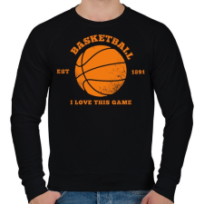 PRINTFASHION BASKETBALL - Férfi pulóver - Fekete férfi pulóver, kardigán