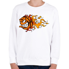 PRINTFASHION Basketball Monster - Gyerek pulóver - Fehér gyerek pulóver, kardigán
