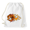 PRINTFASHION Basketball Monster - Sportzsák, Tornazsák - Fehér