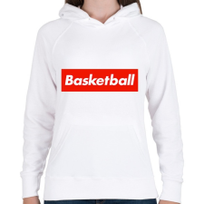 PRINTFASHION Basketball - Női kapucnis pulóver - Fehér női pulóver, kardigán