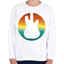 PRINTFASHION Basszusgitár - Gyerek pulóver - Fehér gyerek pulóver, kardigán