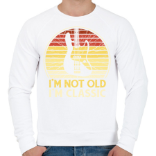 PRINTFASHION Basszusgitáros - Férfi pulóver - Fehér férfi pulóver, kardigán