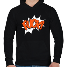 PRINTFASHION Basztikuli - Férfi kapucnis pulóver - Fekete