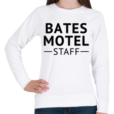 PRINTFASHION Bates Motel Staff - Női pulóver - Fehér női pulóver, kardigán