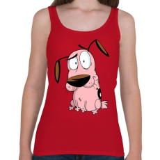 PRINTFASHION Bátor a gyáva kutya - Női atléta - Cseresznyepiros