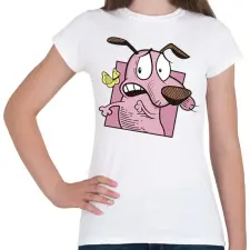 PRINTFASHION Bátor,a gyáva kutya - Női póló - Fehér női póló