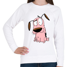 PRINTFASHION Bátor a gyáva kutya - Női pulóver - Fehér