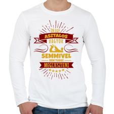 PRINTFASHION Bátor asztalos - Férfi hosszú ujjú póló - Fehér férfi póló