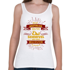 PRINTFASHION Bátor asztalos - Női atléta - Fehér női trikó