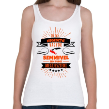 PRINTFASHION Bátor hegesztő - Női atléta - Fehér női trikó