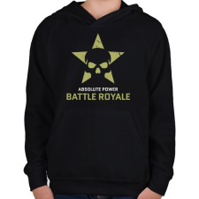 PRINTFASHION Battle Royale - Absolute Power - Gyerek kapucnis pulóver - Fekete gyerek pulóver, kardigán