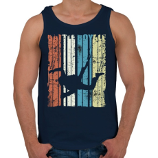 PRINTFASHION Battle Royale - Férfi atléta - Sötétkék