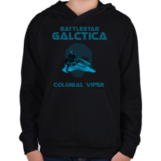 PRINTFASHION BATTLESTARGALACTICA-VIPER - Gyerek kapucnis pulóver - Fekete