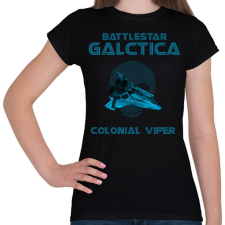 PRINTFASHION BATTLESTARGALACTICA-VIPER - Női póló - Fekete női póló