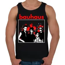 PRINTFASHION bauhaus-stencil - Férfi atléta - Fekete atléta, trikó