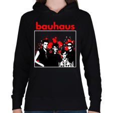 PRINTFASHION bauhaus-stencil - Női kapucnis pulóver - Fekete női pulóver, kardigán