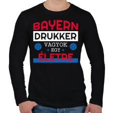 PRINTFASHION Bayern drukker - Férfi hosszú ujjú póló - Fekete férfi póló
