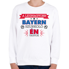 PRINTFASHION Bayern szurkoló - Gyerek pulóver - Fehér