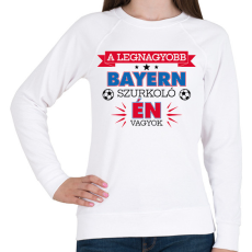 PRINTFASHION Bayern szurkoló - Női pulóver - Fehér