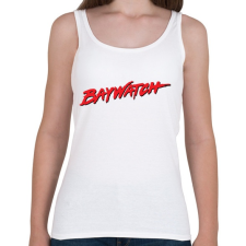 PRINTFASHION Baywatch - Női atléta - Fehér női trikó