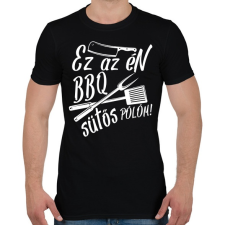 PRINTFASHION BBQ SÜTŐS Pólóm - fehér - Férfi póló - Fekete férfi póló