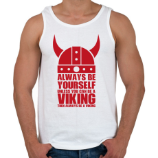 PRINTFASHION Be a viking - Férfi atléta - Fehér