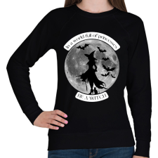 PRINTFASHION Be a witch - Női pulóver - Fekete női pulóver, kardigán