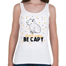 PRINTFASHION Be capy(bara) - Női atléta - Fehér