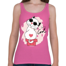 PRINTFASHION Be cool!  - Női atléta - Rózsaszín női trikó