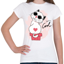 PRINTFASHION Be cool! - Női póló - Fehér női póló