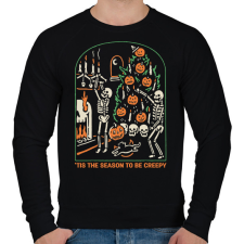 PRINTFASHION Be creepy - Férfi pulóver - Fekete férfi pulóver, kardigán