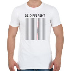 PRINTFASHION Be different - Férfi póló - Fehér