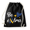 PRINTFASHION Be extra - Sportzsák, Tornazsák - Fekete
