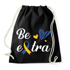 PRINTFASHION Be extra - Sportzsák, Tornazsák - Fekete tornazsák