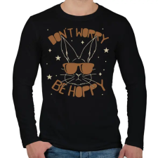 PRINTFASHION Be hoppy - Férfi hosszú ujjú póló - Fekete férfi póló