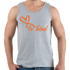 PRINTFASHION Be kind - Férfi atléta - Sport szürke